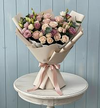 Букет цветов из:  Розы и Лизиантусы в Танцырее