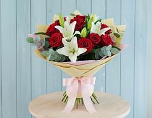 Букет цветов из:  Лилии и Розы в Танцырее