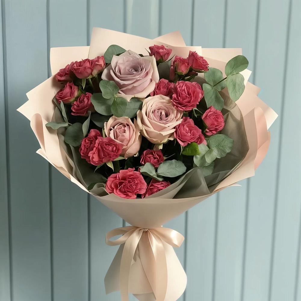 Букет цветов из: Гвоздики и Розы в Танцырее