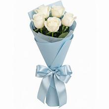 Букет 5 Белых роз Проуд в Танцырее