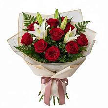 Букет цветов из:  Лилии и Розы в Танцырее