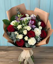 Букет цветов из:  Розы и Альстромерии в Танцырее