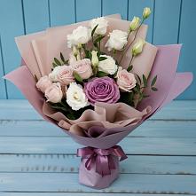 Букет цветов из:  Розы и Лизиантусы в Танцырее