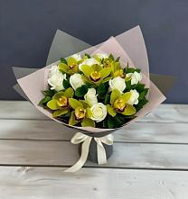 Букет цветов из:  Орхидеи и Розы в Танцырее