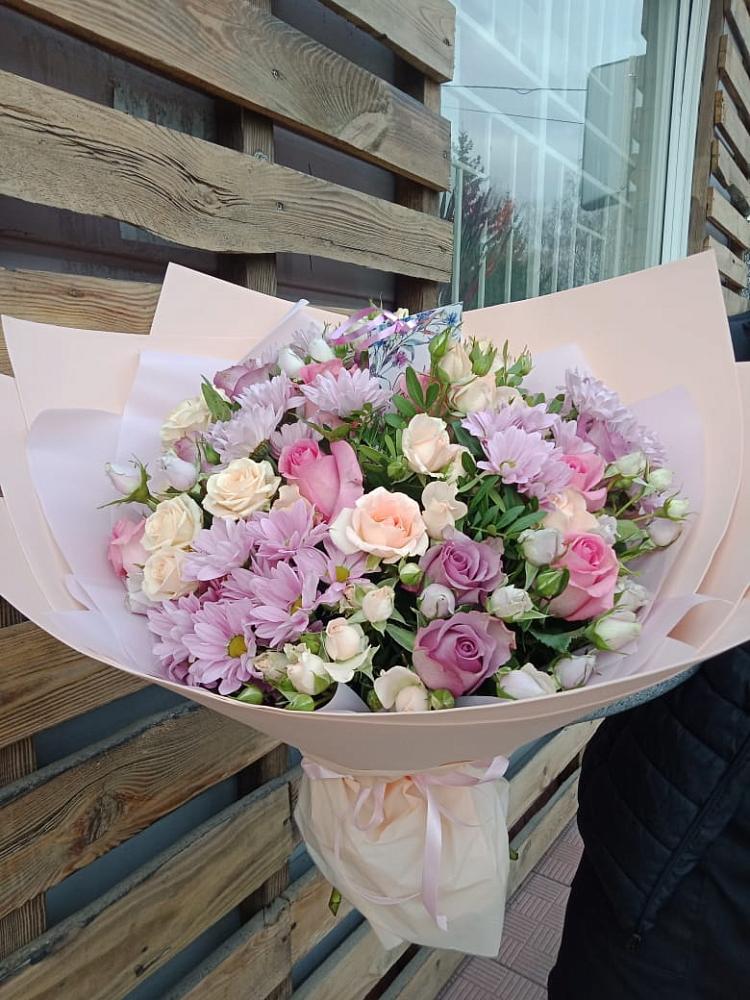 Букет цветов из: Розы и Хризантемы в Танцырее