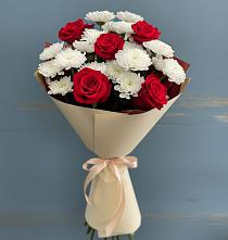 Букет цветов из:  Розы и Хризантемы в Танцырее