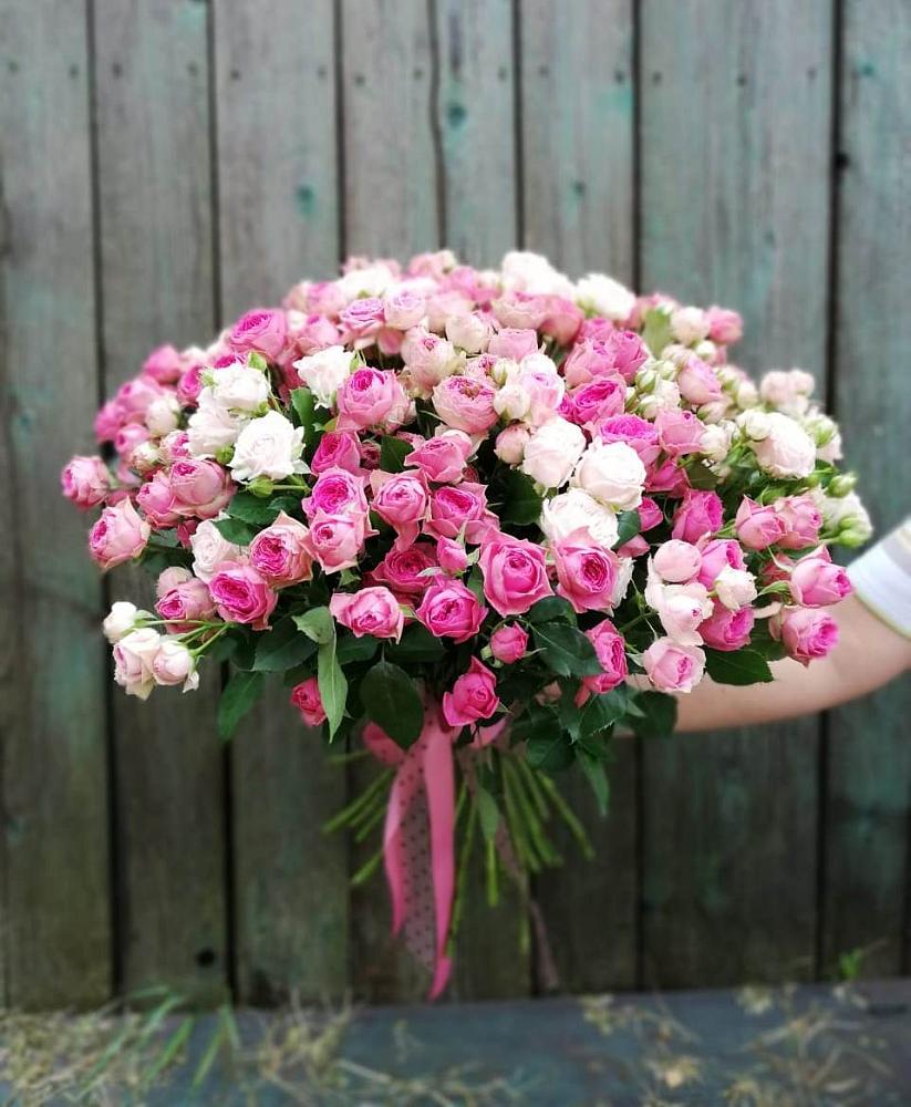 Букет Розовые кустовые розы Натали и Лав Лидия в Танцырее