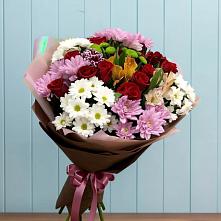 Букет цветов из:  Розы, Хризантемы и Альстромерии в Танцырее