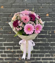 Букет цветов из:  Герберы и Хризантемы в Танцырее