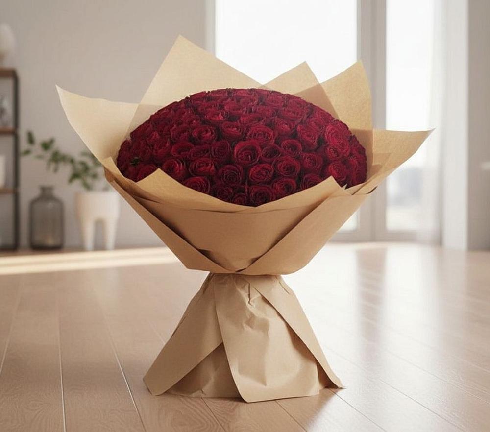 Букет 101 Красная роза в Танцырее
