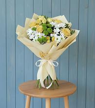 Букет цветов из:  Хризантемы и Розы в Танцырее