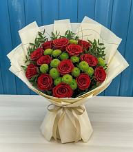 Букет цветов из:  Розы и Хризантемы в Танцырее