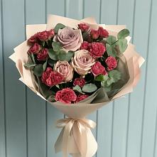 Букет цветов из:  Гвоздики и Розы в Танцырее