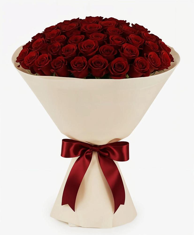 Букет 101 Бордовая роза Блэк Бакарра в Танцырее