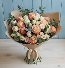 Букет цветов из:  Альстромерии и Розы в Танцырее