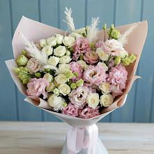 Букет цветов из:  Альстромерии и Розы в Танцырее