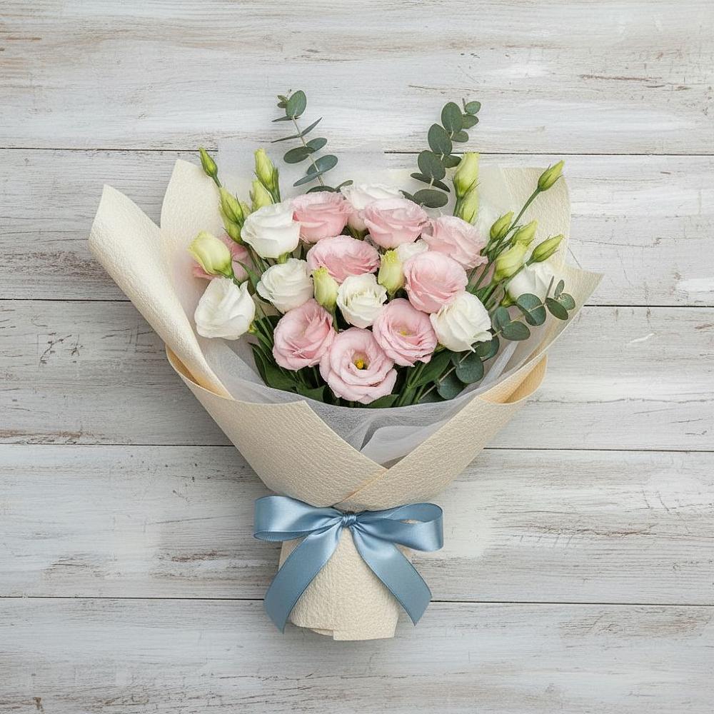 Букет цветов из: Лизиантусы в Танцырее